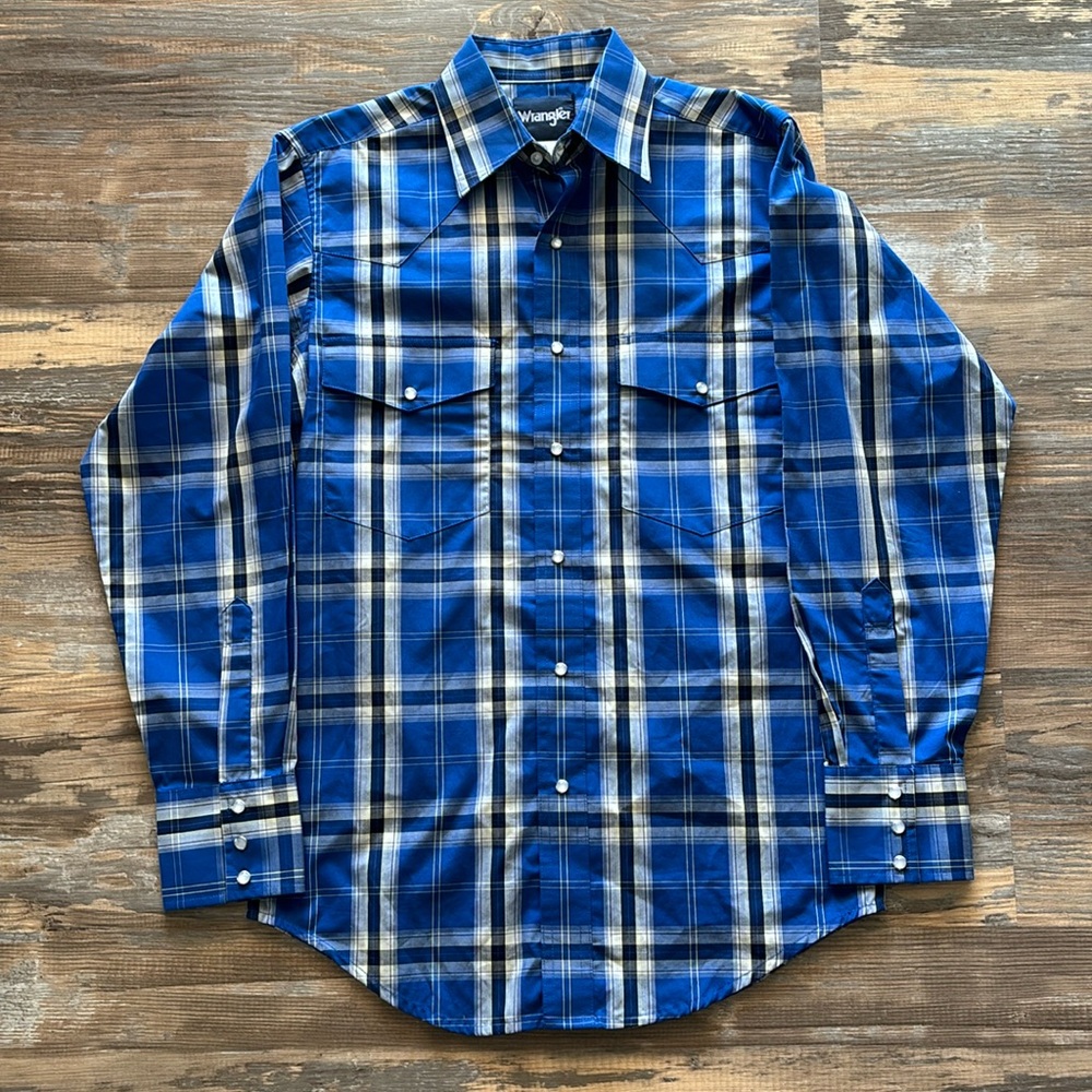Wrangler Pearl Snap Shirt Size Small